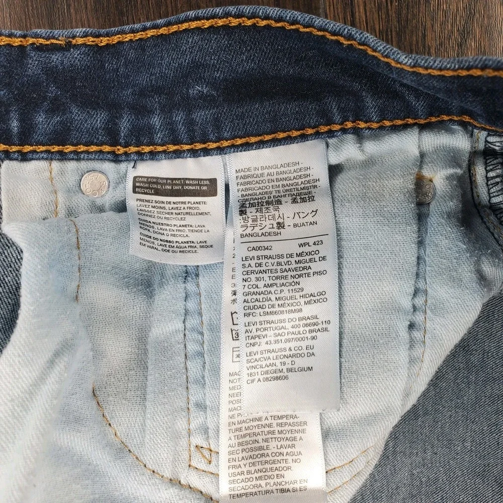 Levis 512 Men's Jeans Size 32x30 Blue Medium Wash Slim Taper Fit Classic Denim